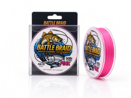 PINK 300 YARD SPOOLS 8x PE